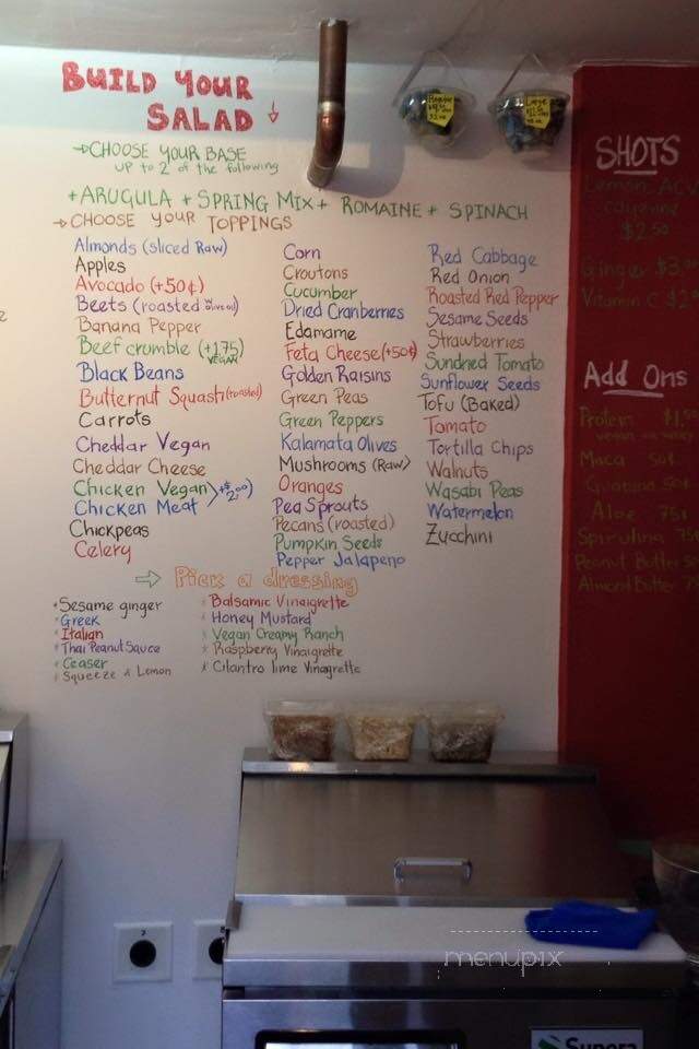 Grab n' Go Health Bar - Provincetown, MA menu_pic
