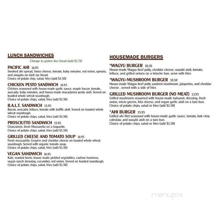 Island Vintage Coffee - Honolulu, HI menu_pic