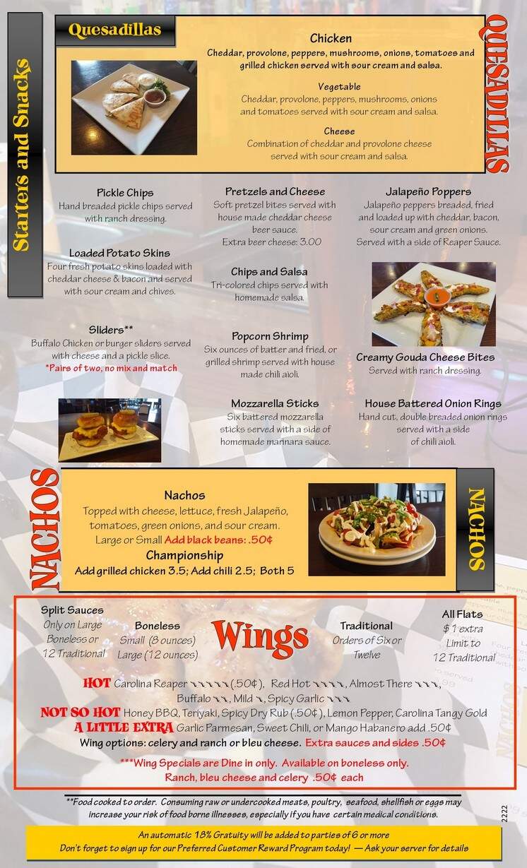 Joe's Oasis - Wilmington, NC menu_pic