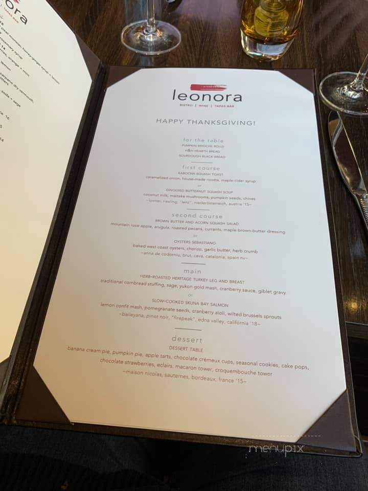 Leonora - Vail, CO menu_pic
