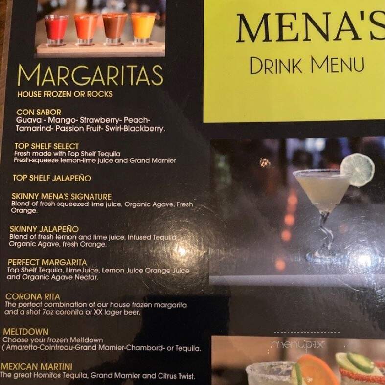 Mena's Tex-Mex Grill - Richardson, TX menu_pic