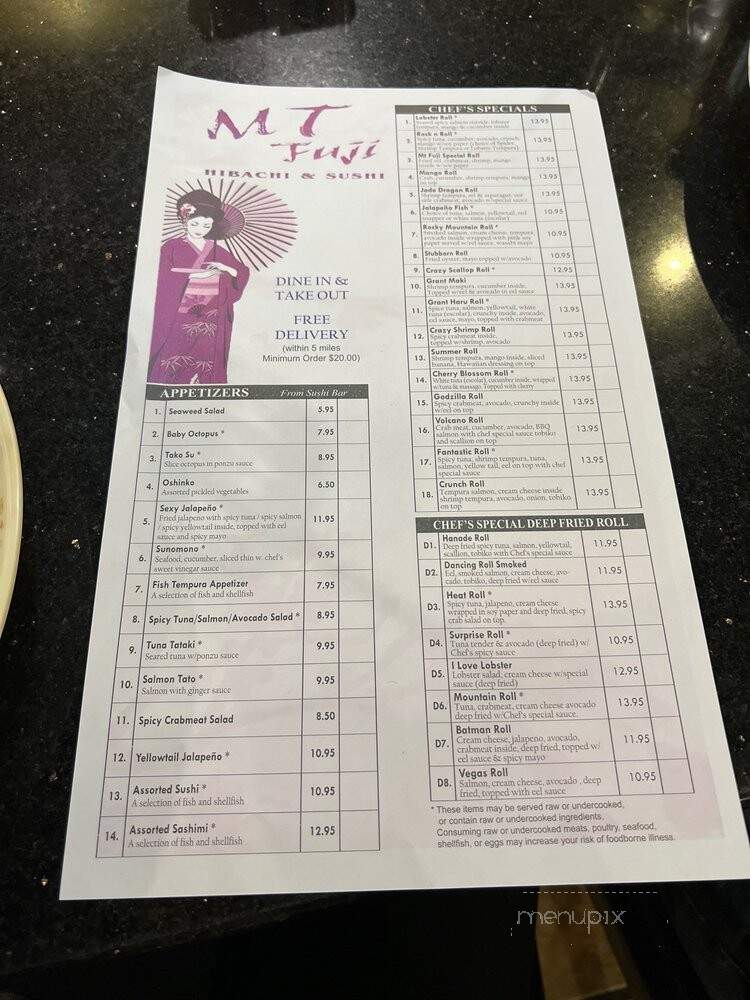 Mt Fuji Hibachi & Sushi Bar - Denver, CO