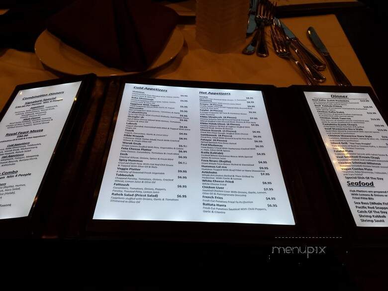 Nara Mediterranean Bistro & Lounge - Encino, CA menu_pic