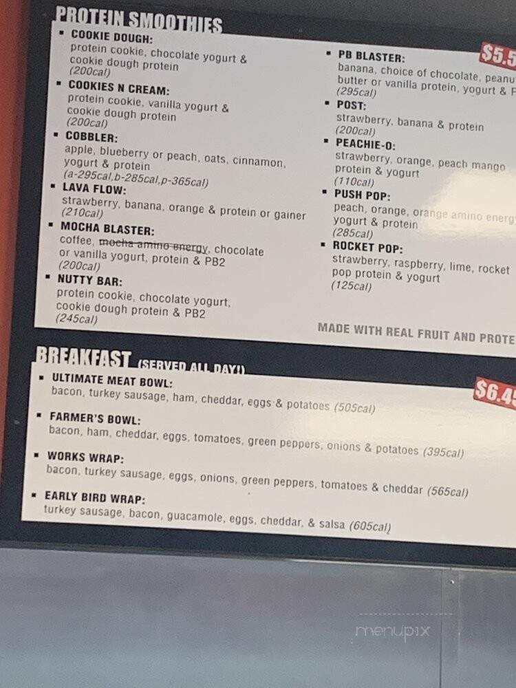 Nutri-Sport & Smoothie - Cedar Rapids, IA menu_pic