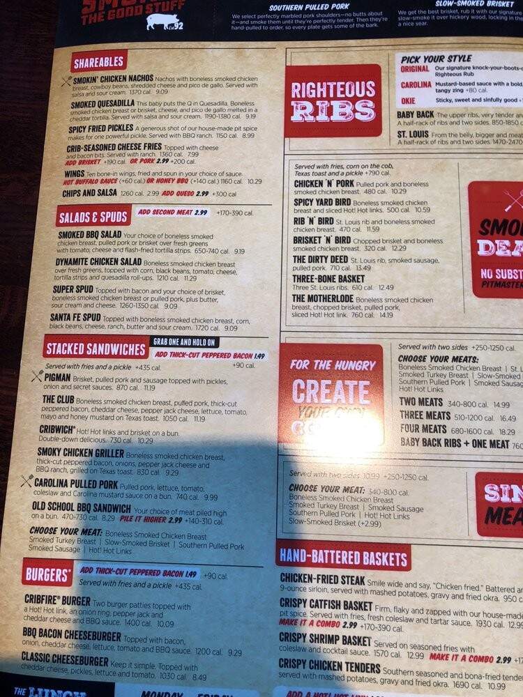 Rib Crib - Shawnee, OK menu_pic