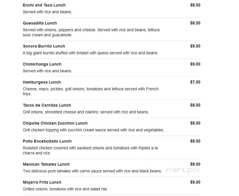Rivera's - McKinney, TX menu_pic