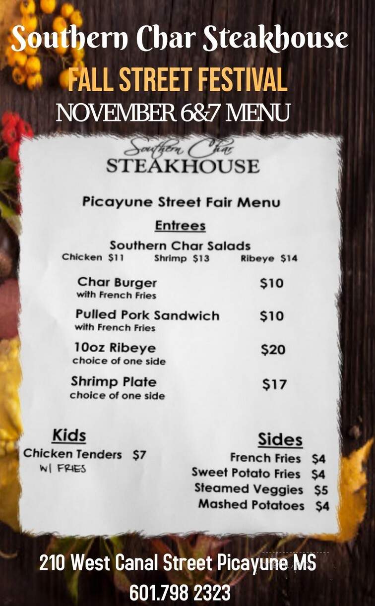 Southern Char Steakhouse - Picayune, MS
