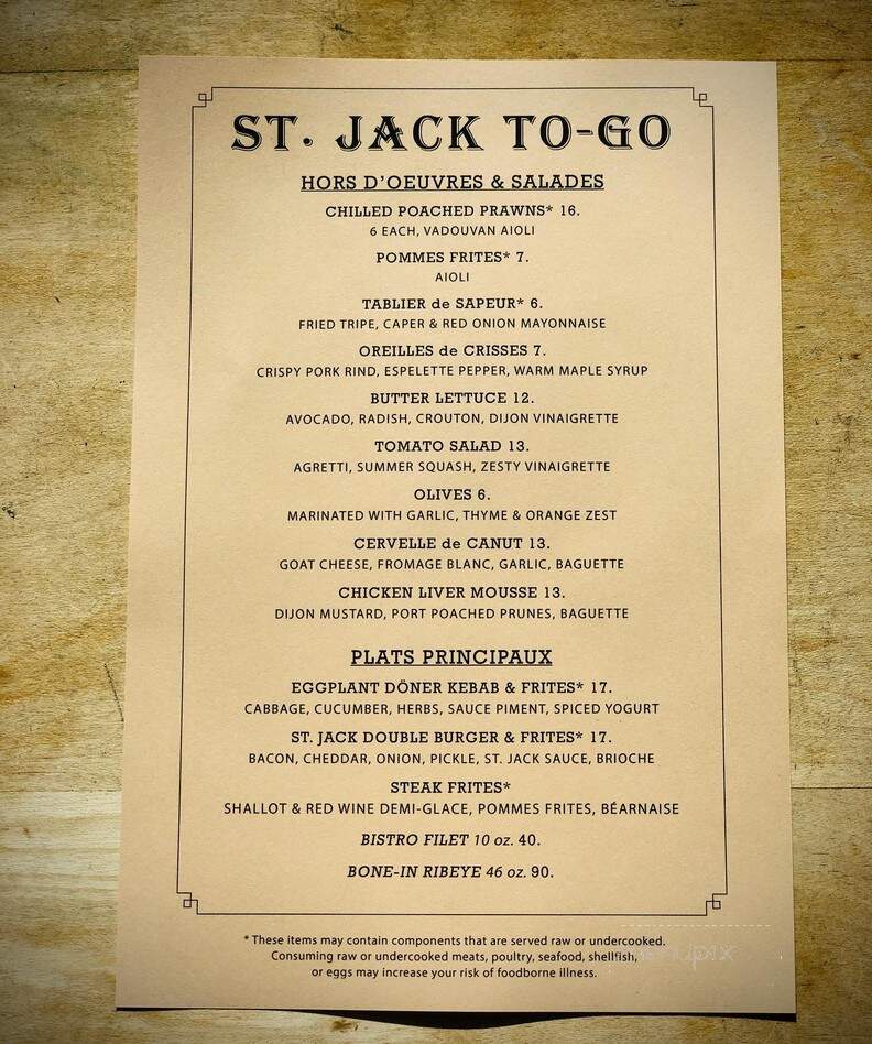 St. Jack Restaurant & Bar - Portland, OR