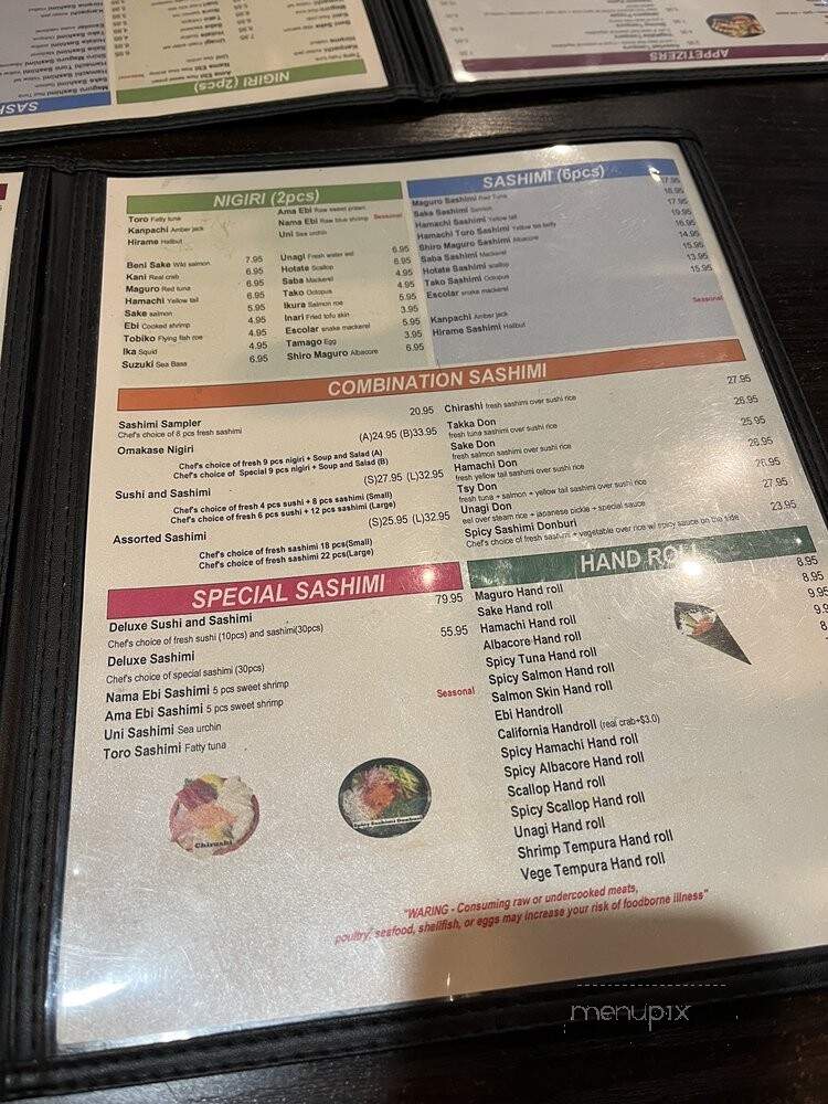 Sushi Plus - Redwood City, CA menu_pic
