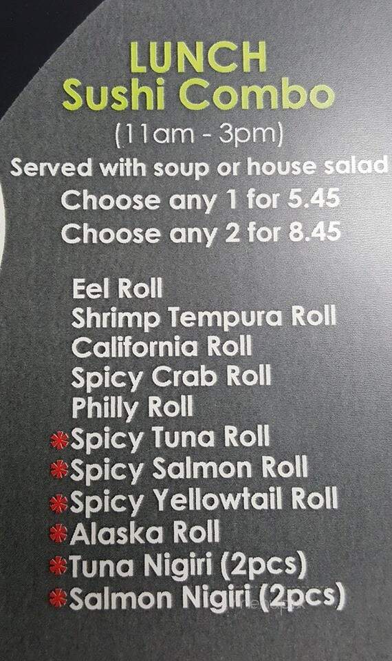 Sushi Queen Sushi & Grill - Concord, NC menu_pic