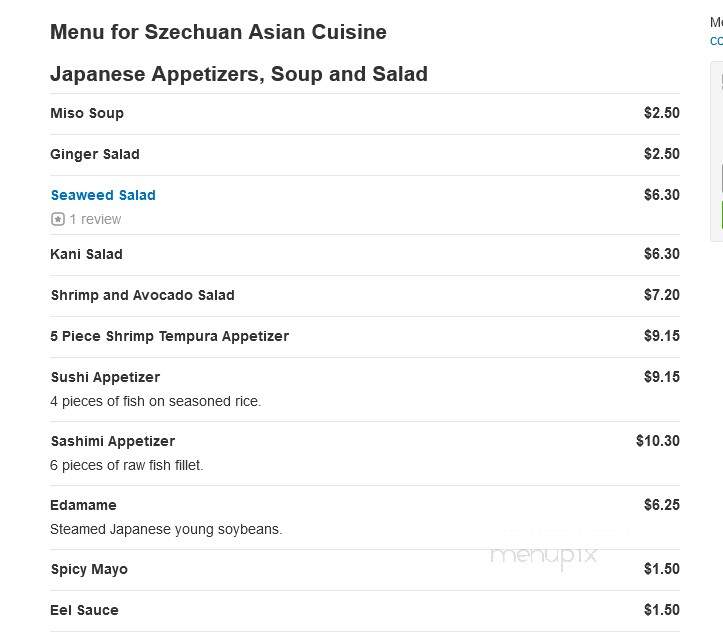 Szechuan Asian Cuisine - Sewell, NJ
