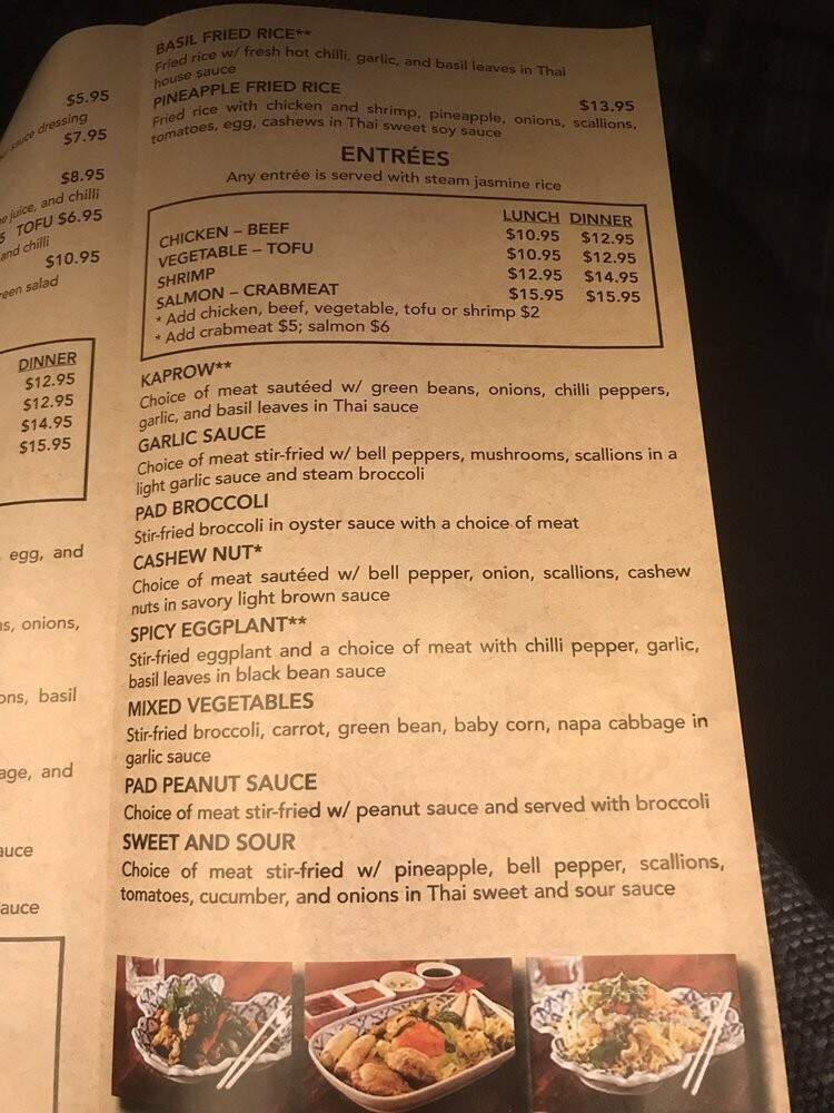 Thai Orchid's Kitchen - Washington, DC menu_pic