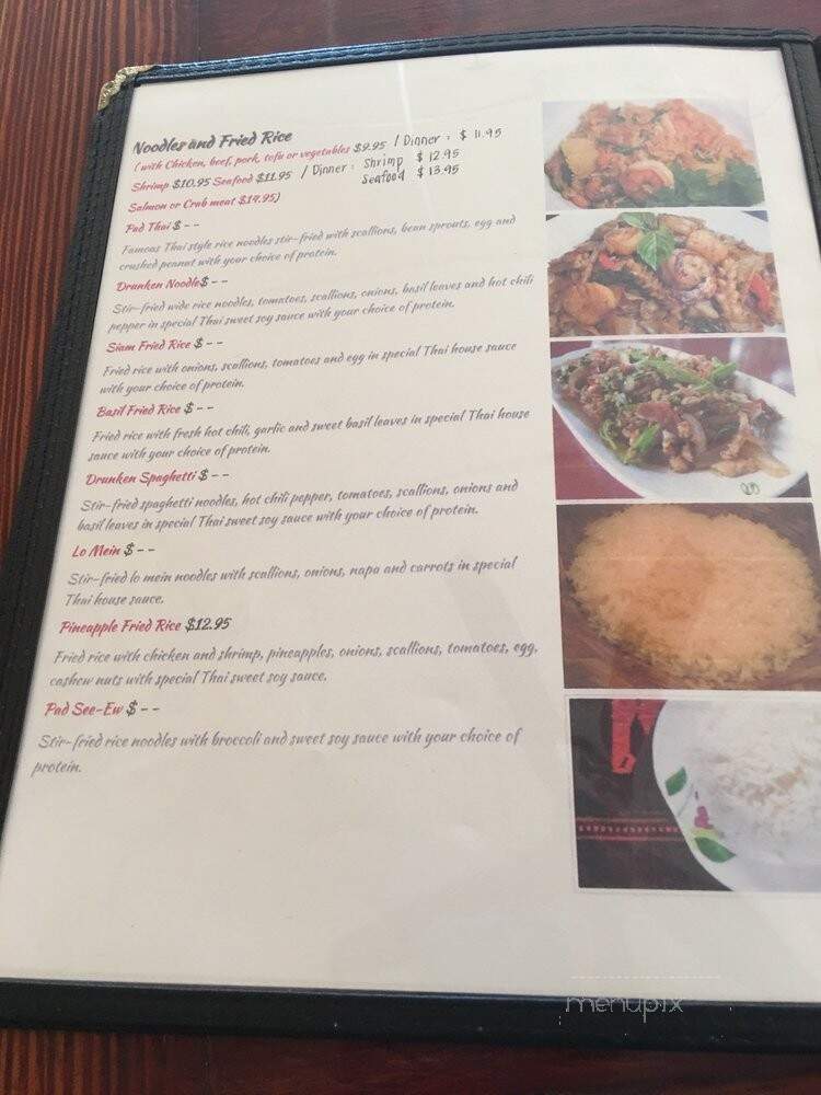 Thai Orchid's Kitchen - Washington, DC menu_pic