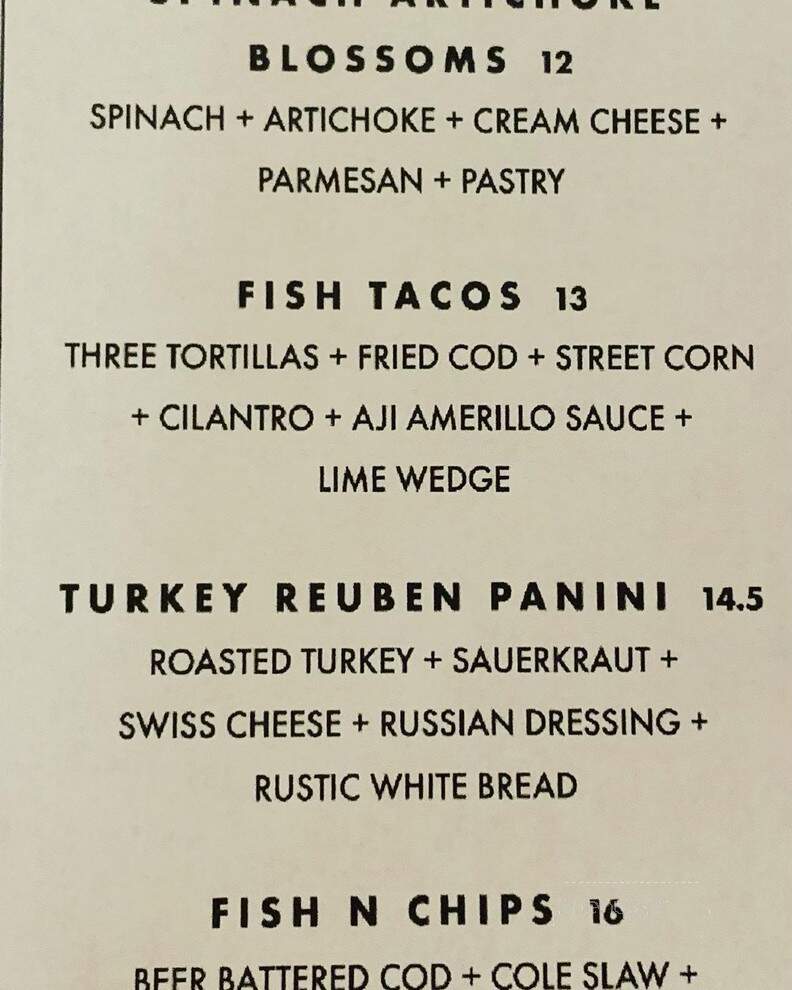 The Hidden Still Resturant and Moonshine Bar - Ellington, CT menu_pic