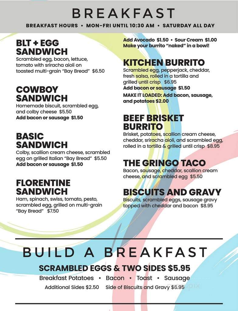The Kitchen - Traverse City, MI menu_pic