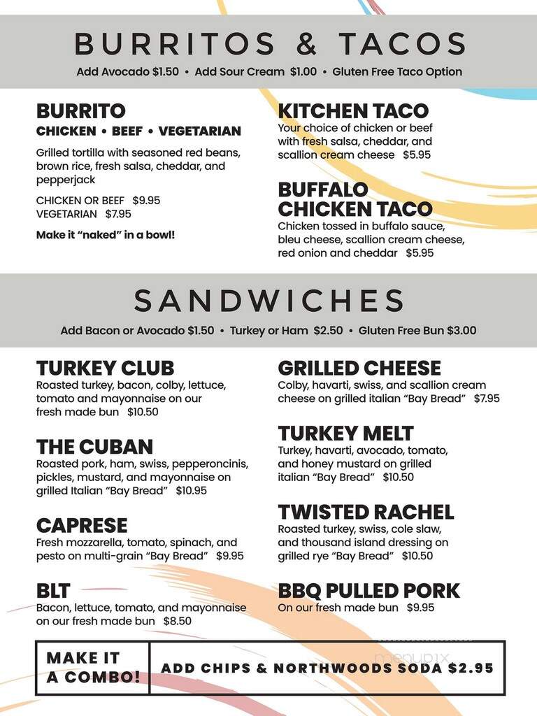 The Kitchen - Traverse City, MI menu_pic