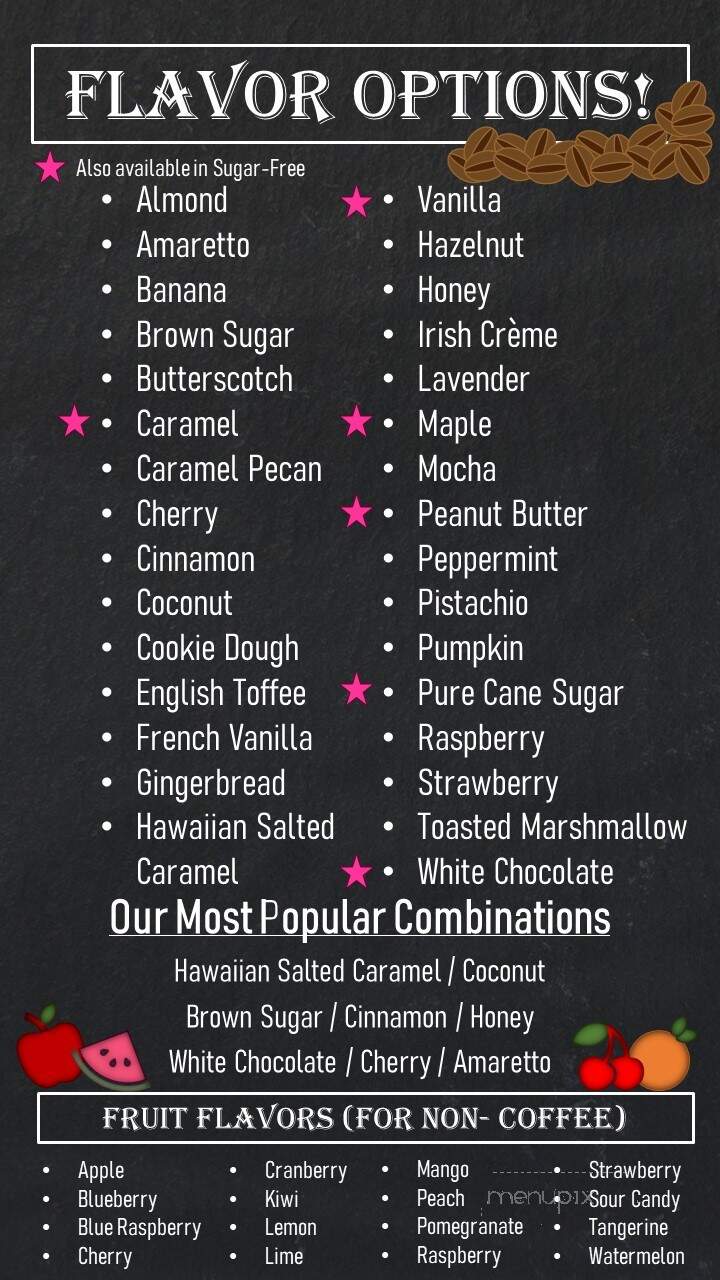 Kave Coffee Bar - Barberton, OH menu_pic