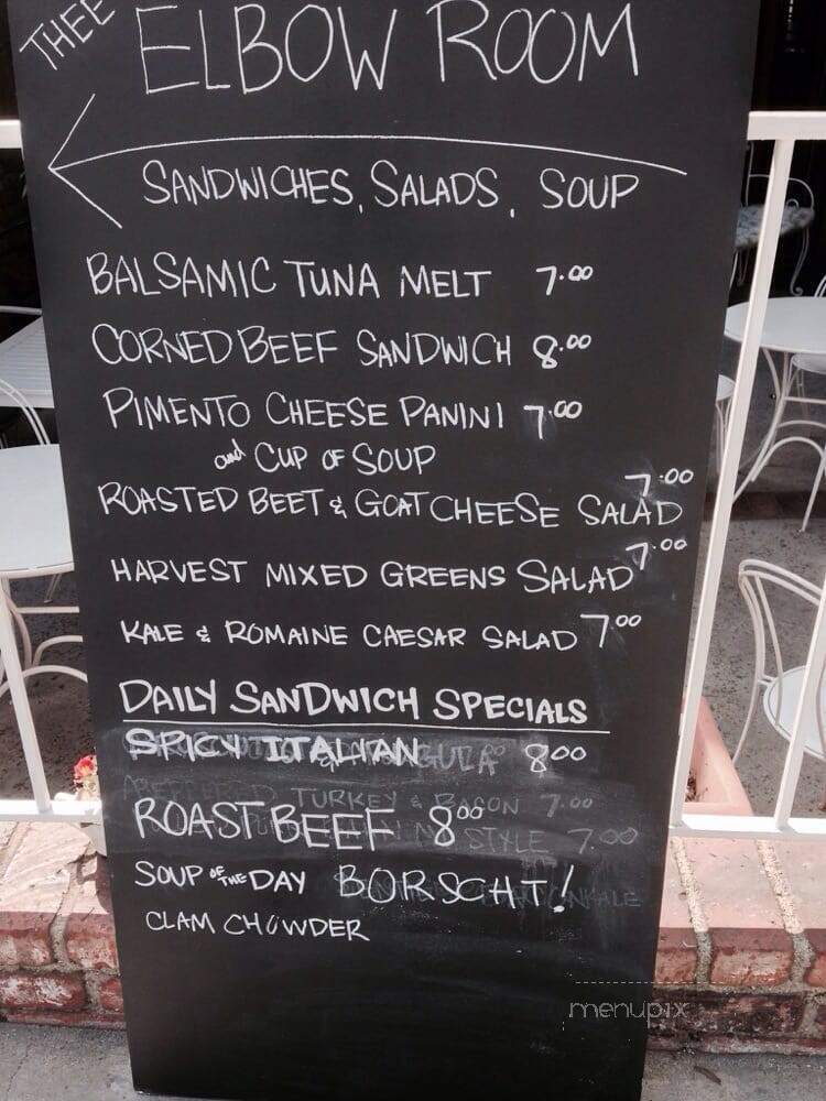Thee Elbow Room - Montrose, CA menu_pic