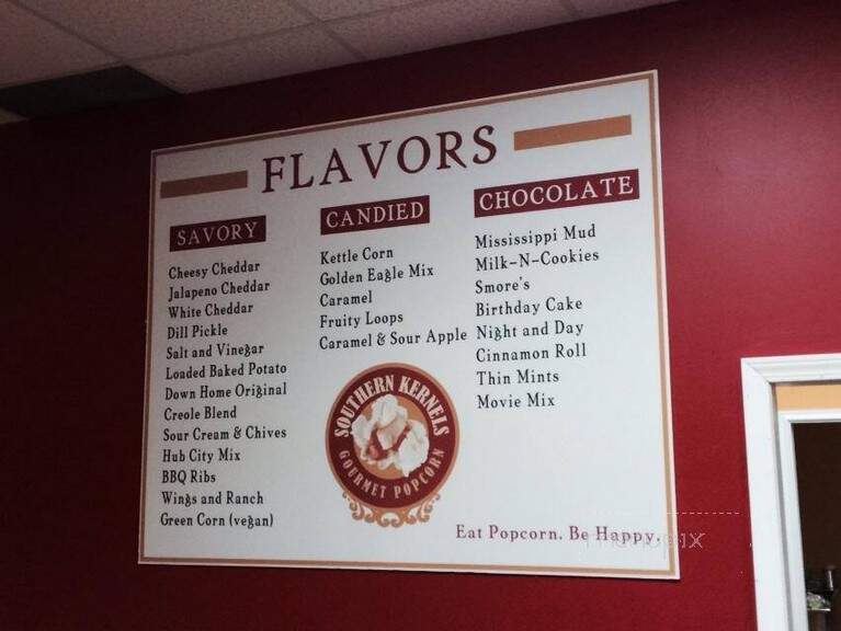 Southern Kernels Gourmet Popcorn - Hattiesburg, MS menu_pic