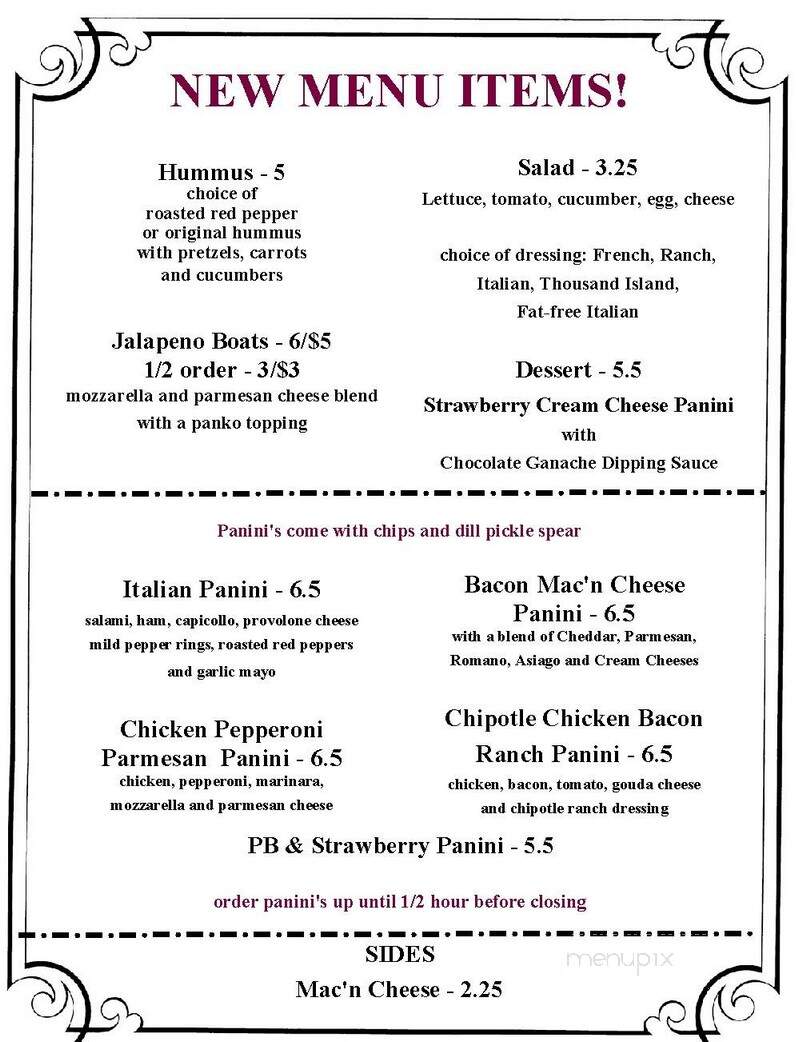 Buckeye Winery - Newark, OH menu_pic