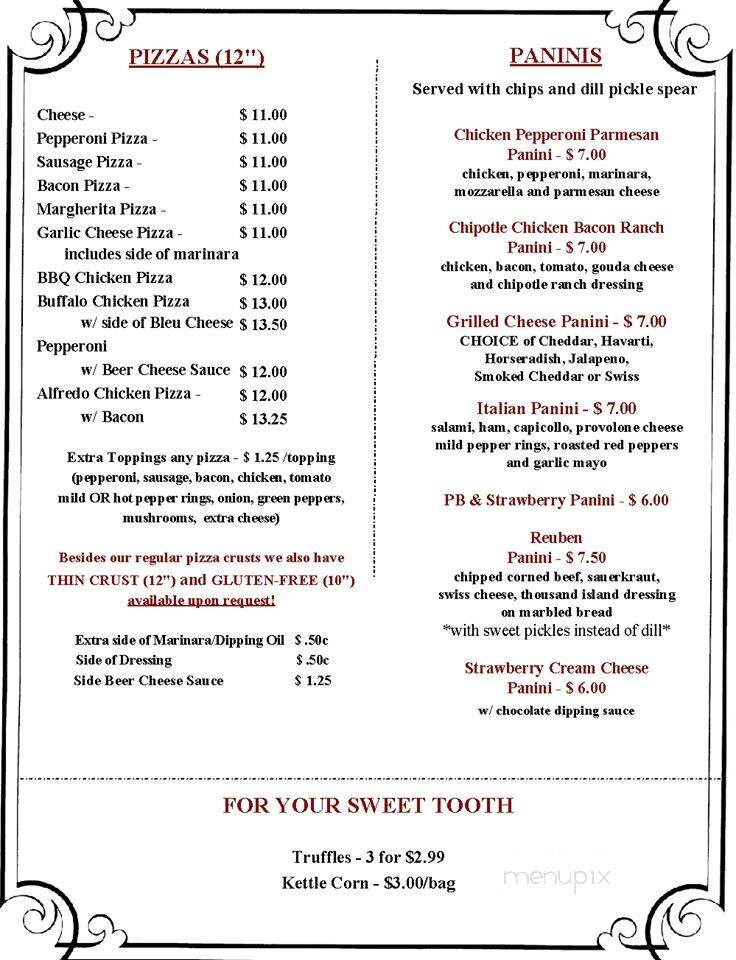 Buckeye Winery - Newark, OH menu_pic