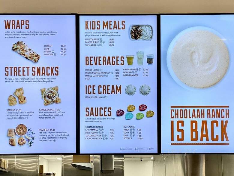 Choolaah Indian BBQ - Cleveland, OH menu_pic