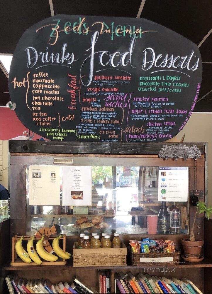 Zed's Cafe - Silver Spring, MD menu_pic