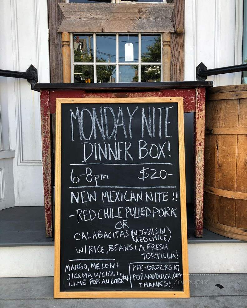 Pop+Dutch - Provincetown, MA menu_pic