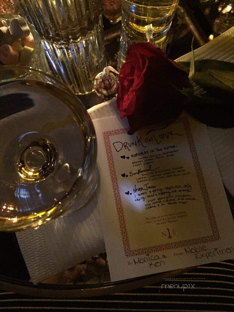 Noble Experiment - San Diego, CA menu_pic