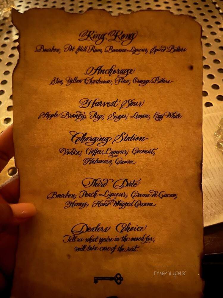 Noble Experiment - San Diego, CA menu_pic