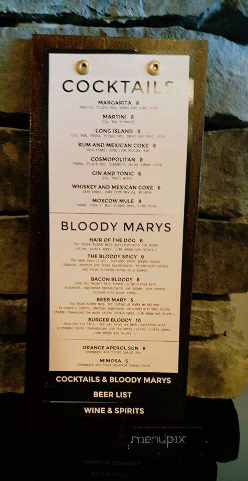 Burgers and Bottles - Eagan, MN menu_pic