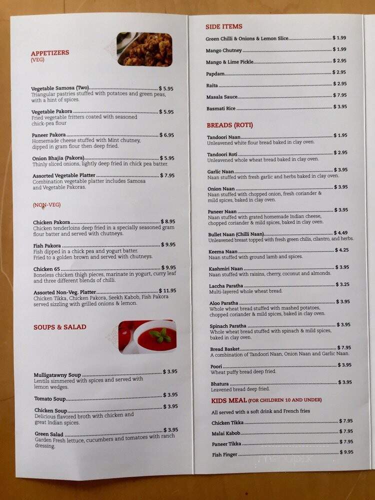 Star of India - Peachtree City, GA menu_pic