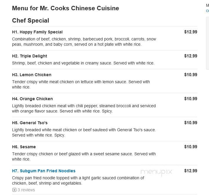 Mr. Cooks Chinese Cuisine - Phoenix, AZ