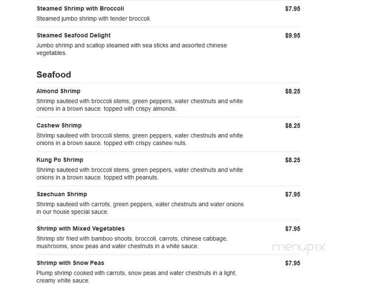 New Peking Garden - Sultan, WA menu_pic