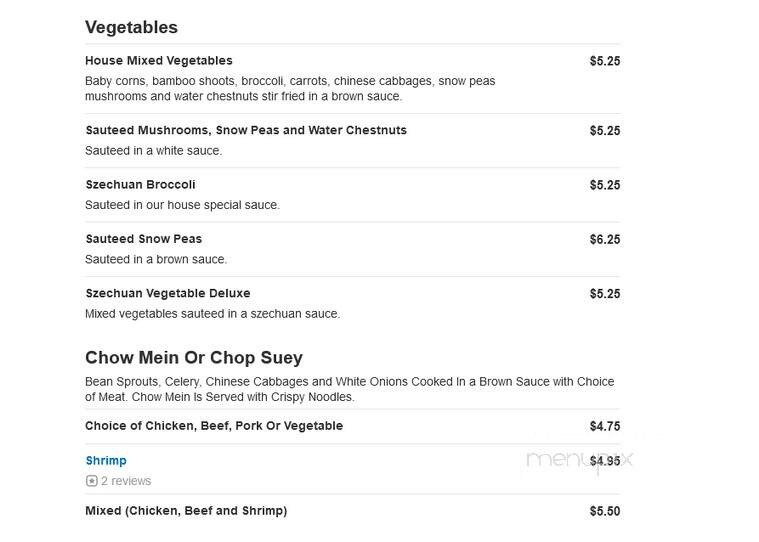 New Peking Garden - Sultan, WA menu_pic