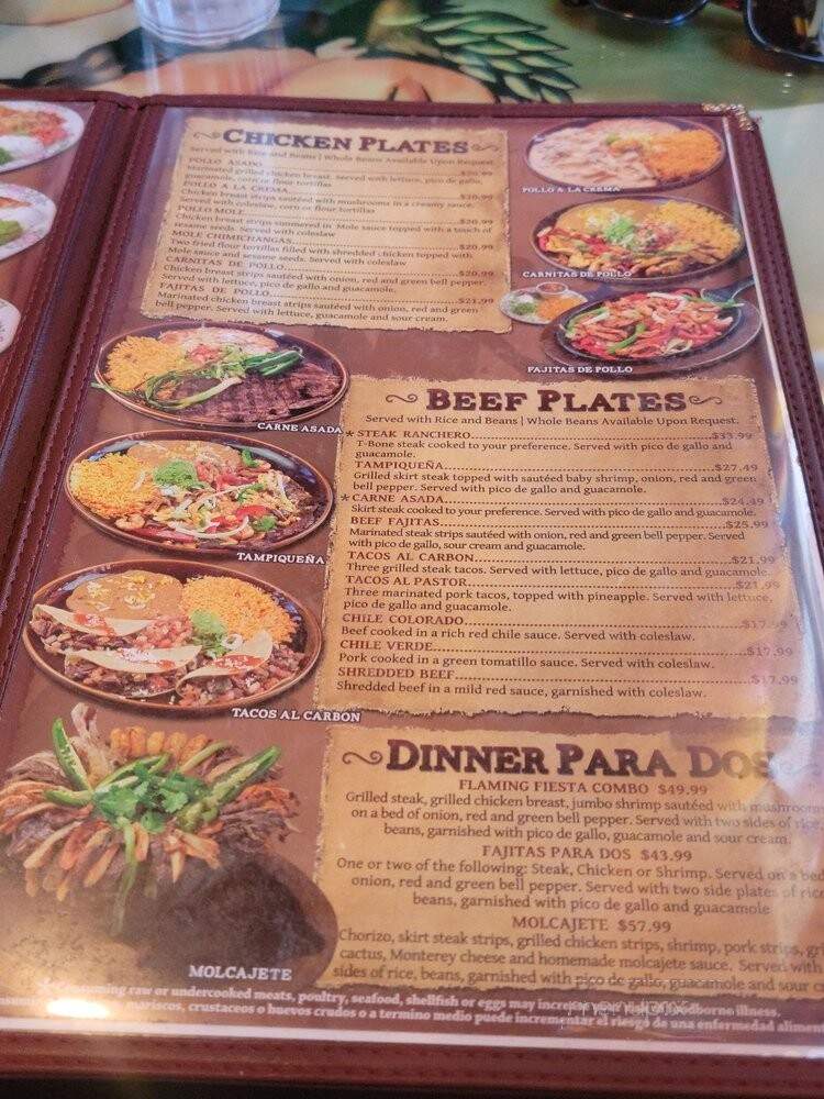 Fiesta Mexicana Family Restaurant & Bar - Avondale, AZ menu_pic