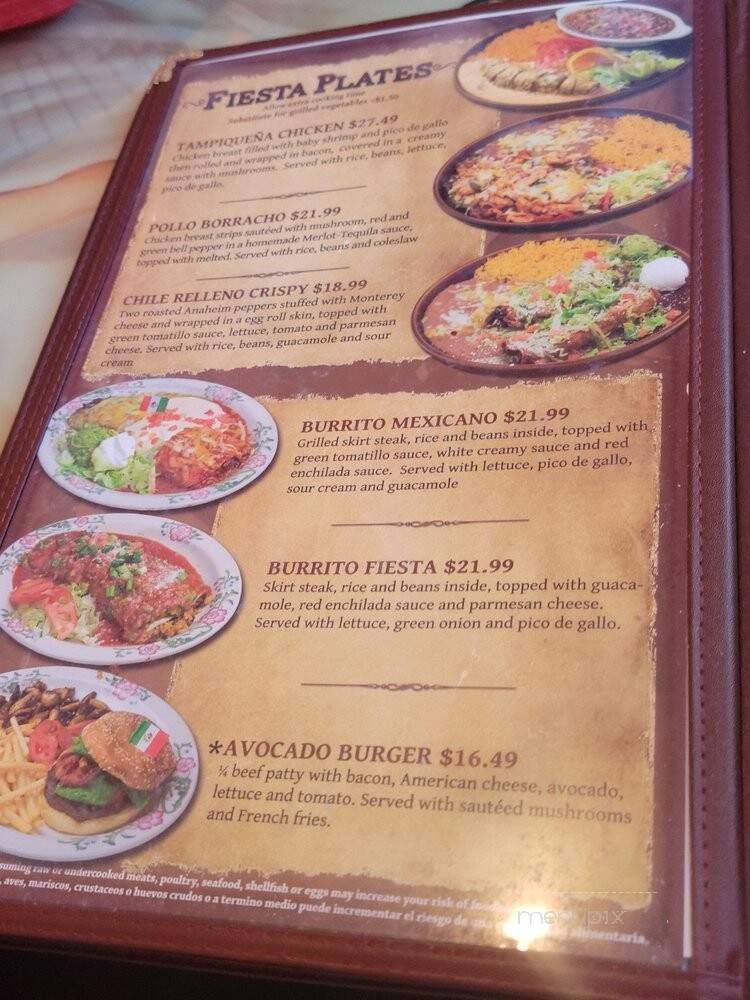 Fiesta Mexicana Family Restaurant & Bar - Avondale, AZ menu_pic