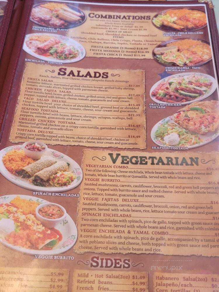 Fiesta Mexicana Family Restaurant & Bar - Avondale, AZ menu_pic