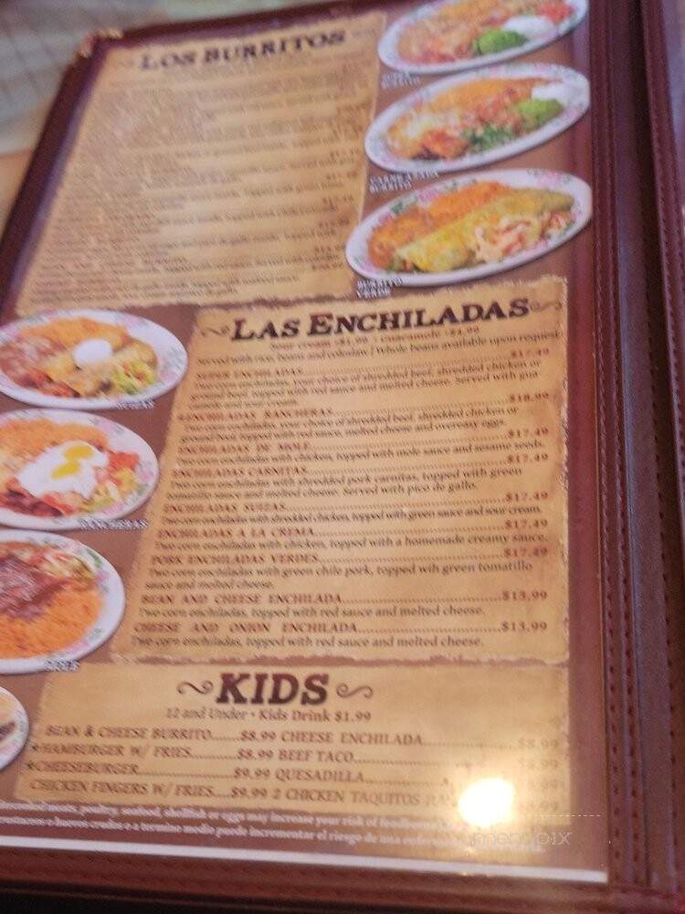 Fiesta Mexicana Family Restaurant & Bar - Avondale, AZ menu_pic