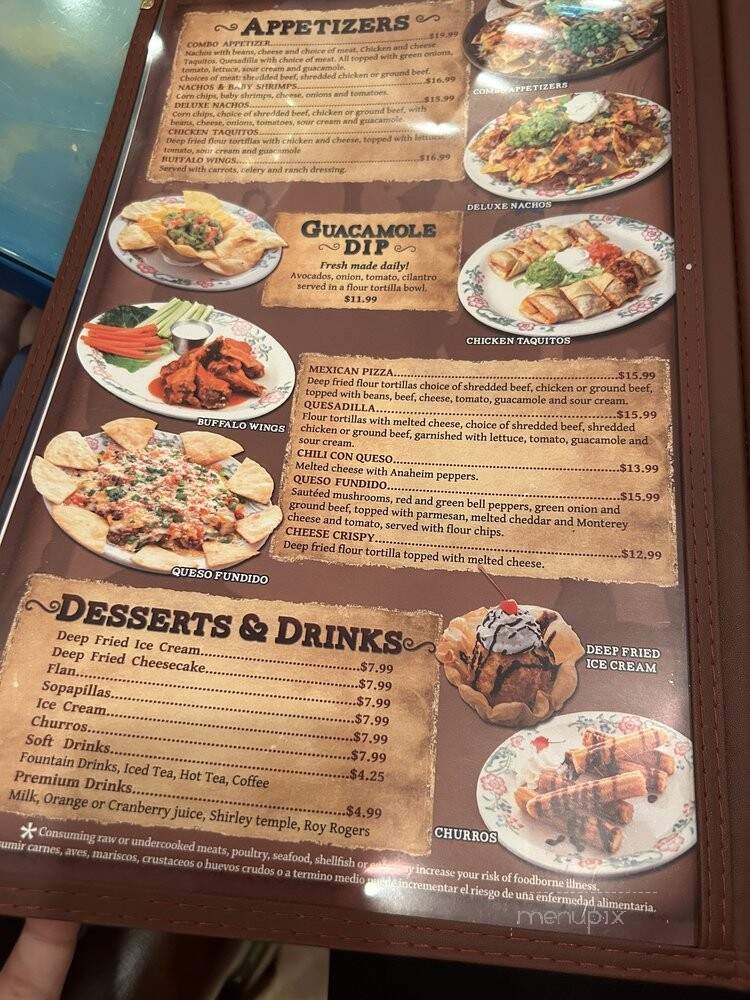 Fiesta Mexicana Family Restaurant & Bar - Avondale, AZ menu_pic
