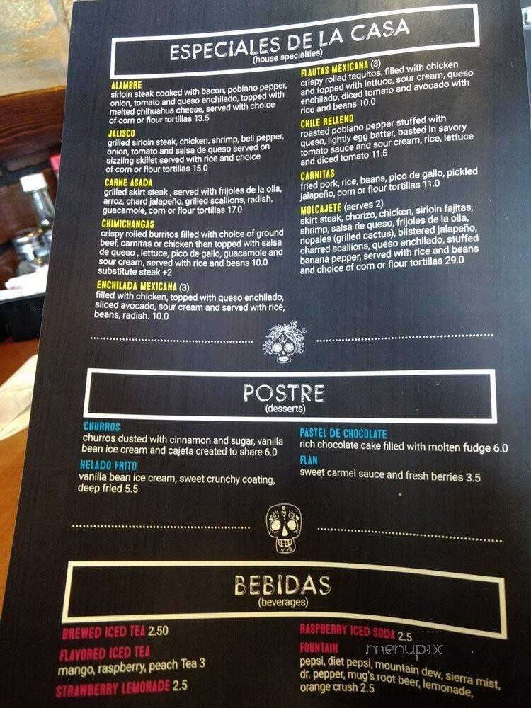 El Cantarito Mexican Cuisine - Michigan City, IN menu_pic