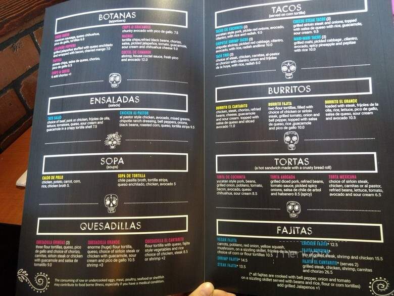 El Cantarito Mexican Cuisine - Michigan City, IN menu_pic