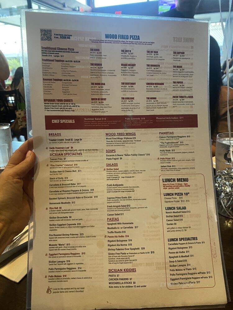 Sicilian Oven - Boca Raton, FL menu_pic