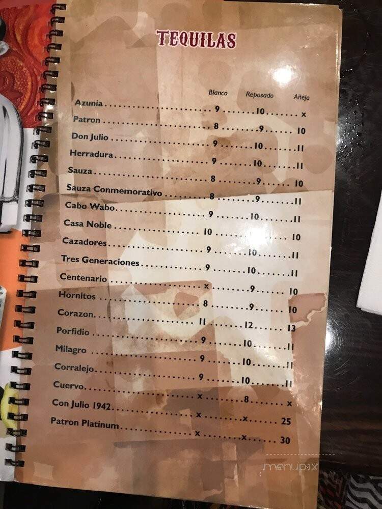 Casa Tequila - Boca Raton, FL menu_pic
