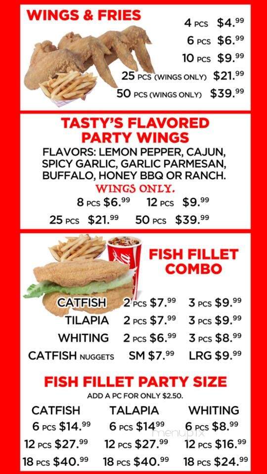 Tasty's - Kansas City, MO menu_pic