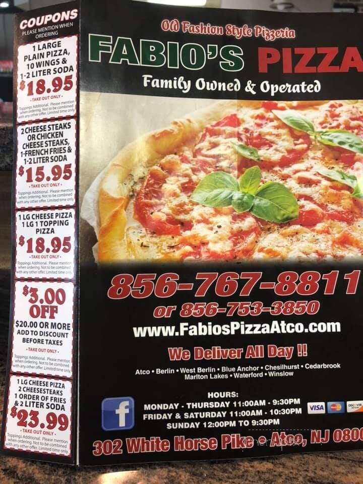 Fabio's Pizza - Atco, NJ