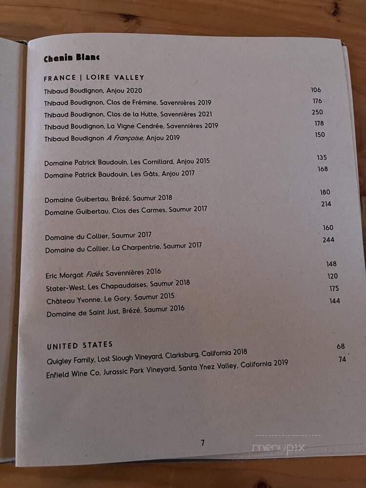 Progress - San Francisco, CA menu_pic