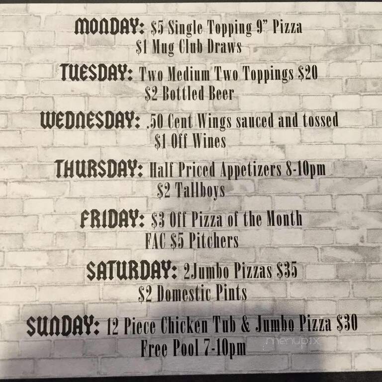 Chad's Pizza - Cedar Falls, IA menu_pic