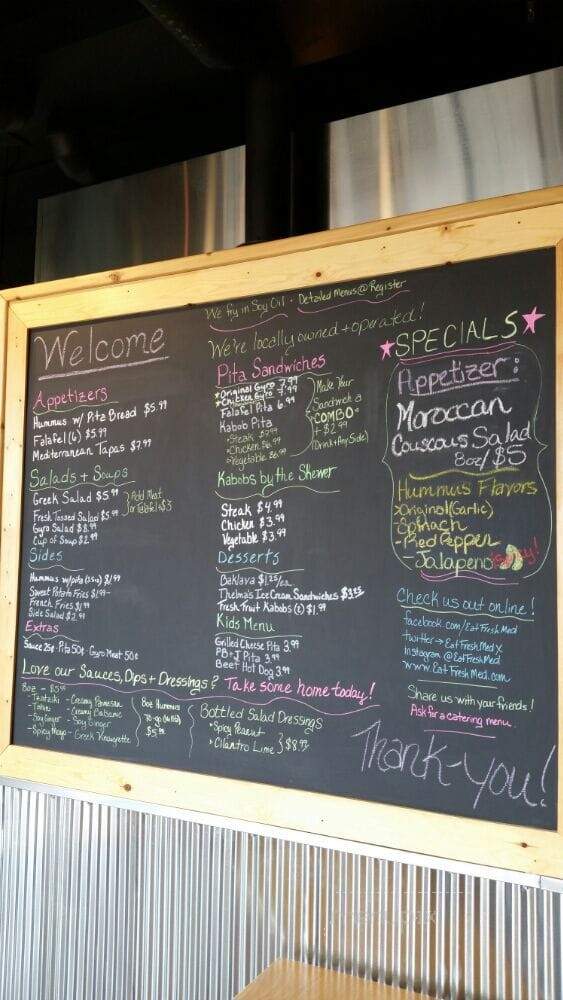 Fresh Mediterranean Express - Waukee, IA menu_pic