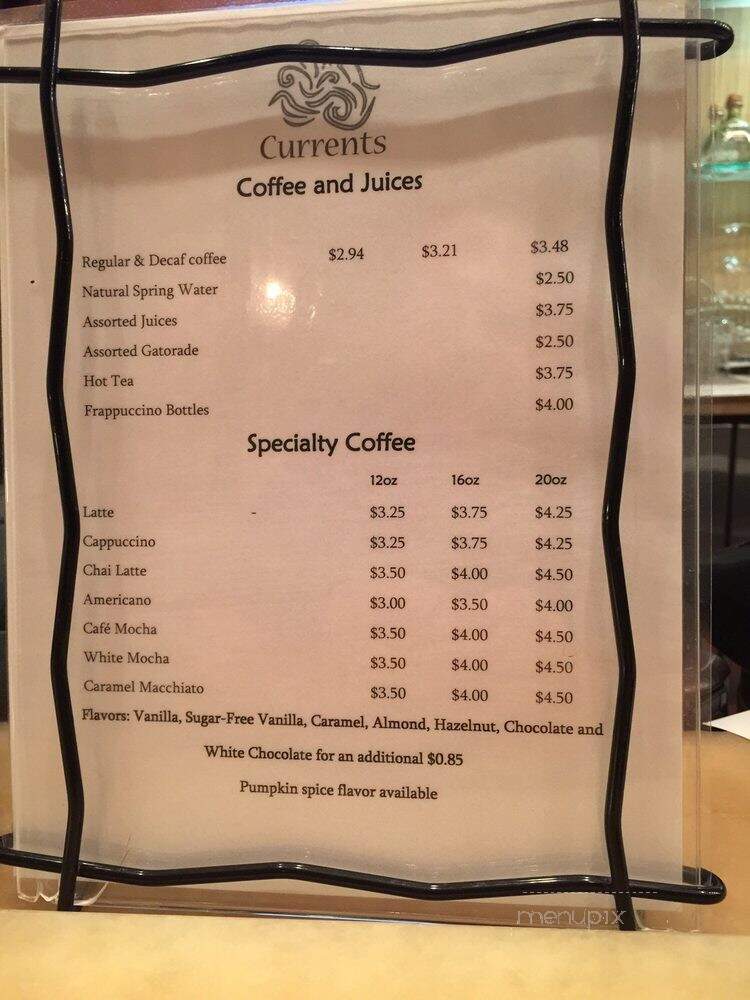 Hyatt Regency Jacksonville Riverfront - Jacksonville, FL menu_pic